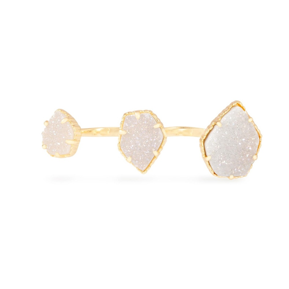 Kendra Scott Naomi Iridescent Drusy Double Ring